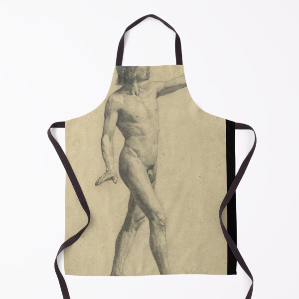 Item preview, Mannlicher Akademieakt in Bewegung by Gustav Klimt: Classical Male Nude Drawing Poster designed and sold by artofuniverse.