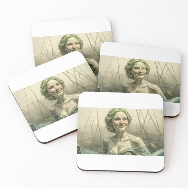 Item preview, Emerald Water Lily Goddess designed and sold by GoldZodiacVibe.