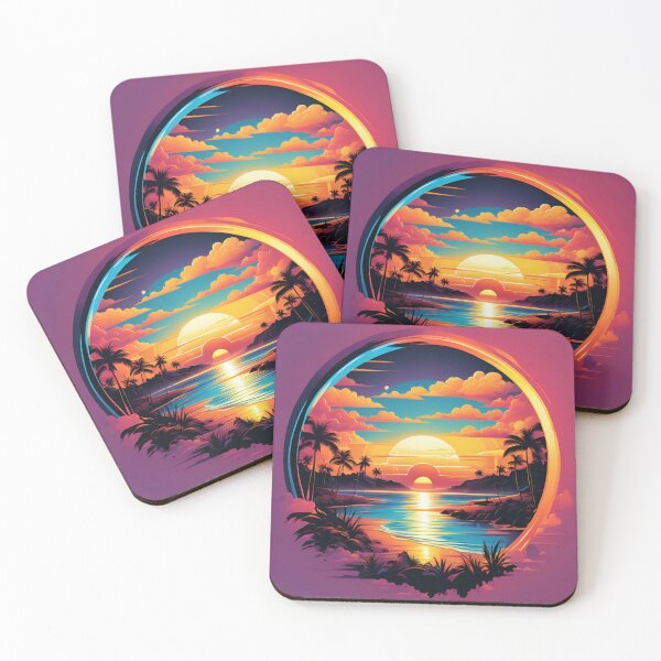 Item preview, Neon Sunset Portal to Paradise designed and sold by CASASIS_MERCH.