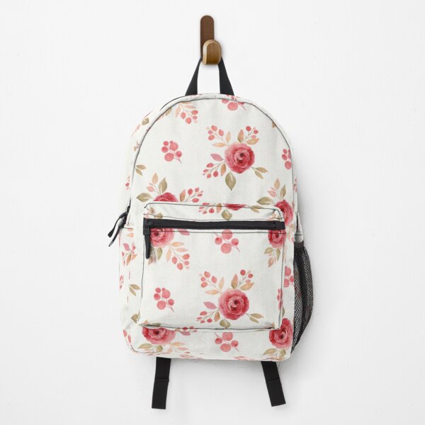 Item preview, Seamless Pink Watercolor Rose & Heart Floral Pattern designed and sold by FashioonTrends.