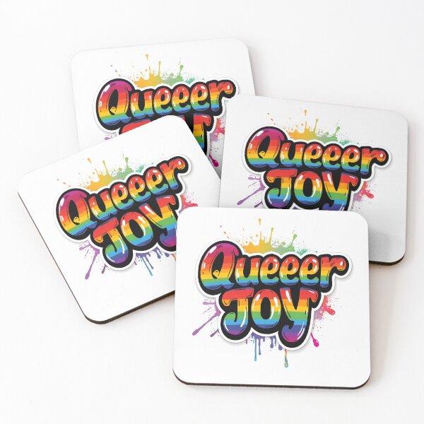 Item preview, Queer Joy Rainbow Pride Typography – LGBTQ+ Inspirational Quote Design for Shirts, Stickers, Gifts designed and sold by Pride_Prints.