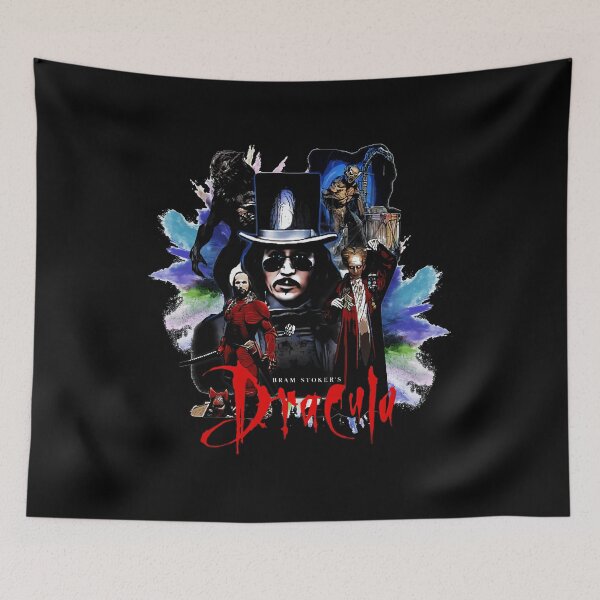 Item preview, Bram Stoker's Dracula Dark Fantasy Collage Portrait designed and sold by Gerright.