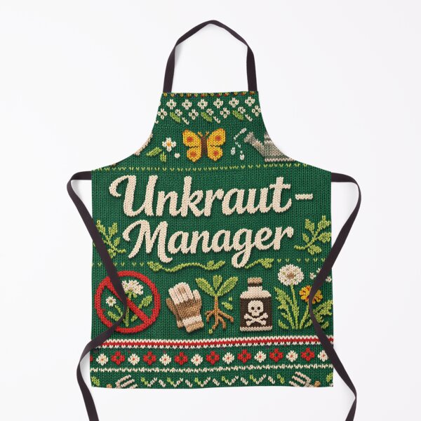 Item preview, Weed Manager Funny Gardener Design in Knit Style designed and sold by Mauswohn.