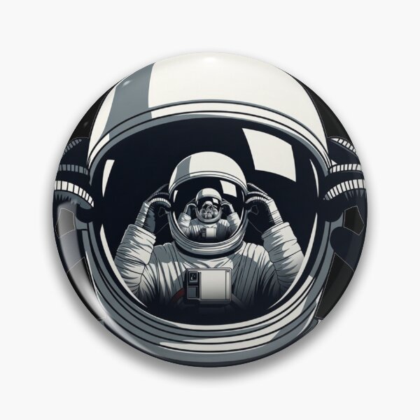 Item preview, Astronaut Helmet Reflection With Gloved Hands In Space designed and sold by SassyArtistry.