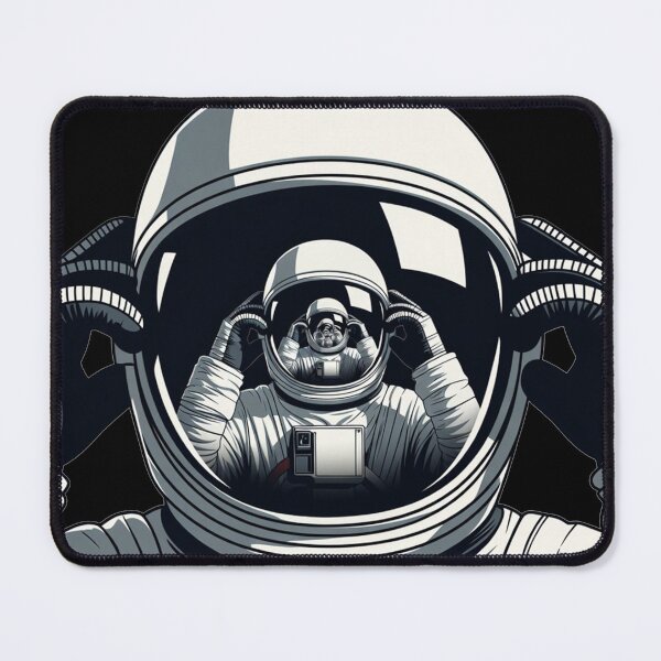 Item preview, Astronaut Helmet Reflection With Gloved Hands In Space designed and sold by SassyArtistry.
