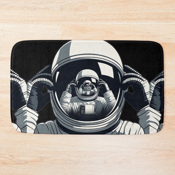 Item preview, Astronaut Helmet Reflection With Gloved Hands In Space designed and sold by SassyArtistry.