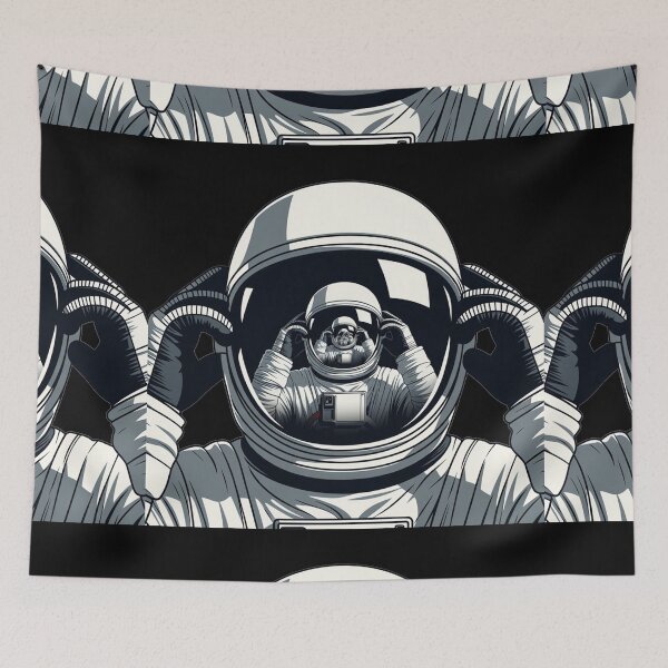 Item preview, Astronaut Helmet Reflection With Gloved Hands In Space designed and sold by SassyArtistry.