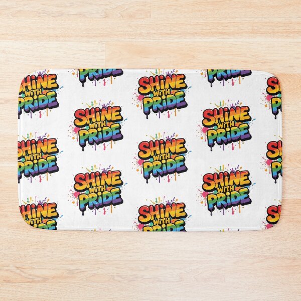 Item preview, Shine With Pride – Colorful LGBTQ+ Rainbow Quote Sticker & Merch Design designed and sold by Pride_Prints.