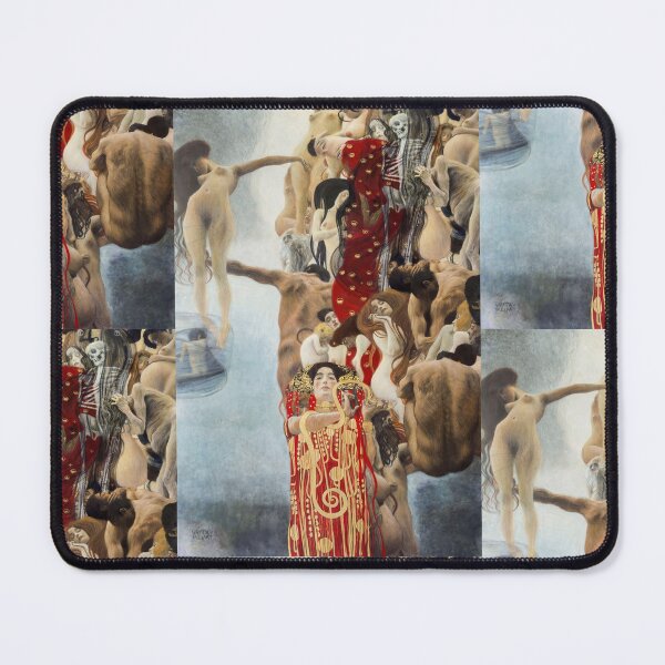 Item preview, Medicine by Gustav Klimt: Vienna Secession Art Nouveau PosterCopy of Malcesine on Lake Garda by Gustav Klimt: Vintage Lakeside Village Poster designed and sold by artofuniverse.