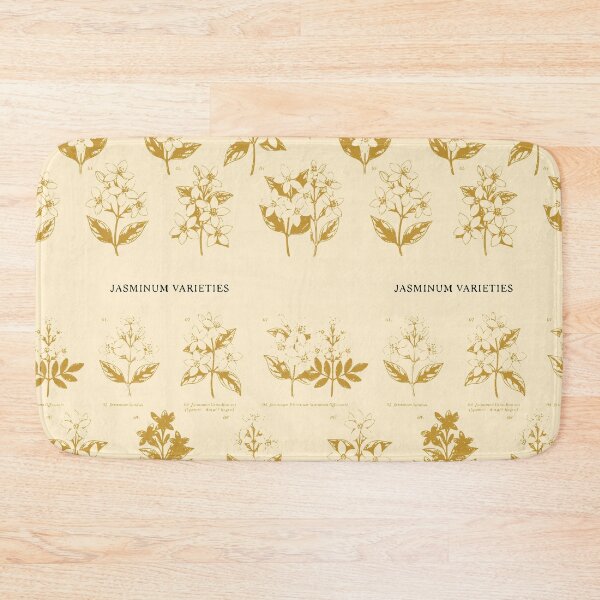 Item preview, Jasminum Varieties Botanical Chart - Vintage Jasmine Flower Illustration designed and sold by Studioremida.