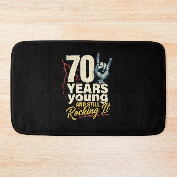 Item preview, 70 Years Young And Still Rocking It Birthday designed and sold by AdyKurniawan.