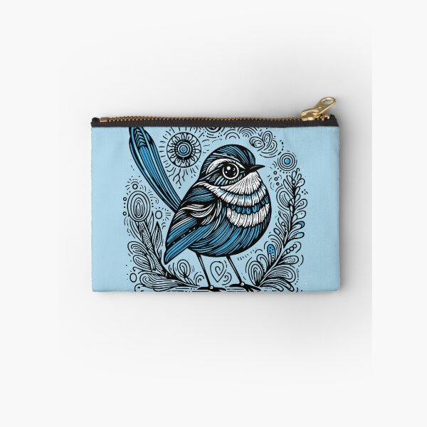 Item preview, Superb Fairywren Art – Blue Wren Zentangle Australian Bird Illustration designed and sold by Aritxa.