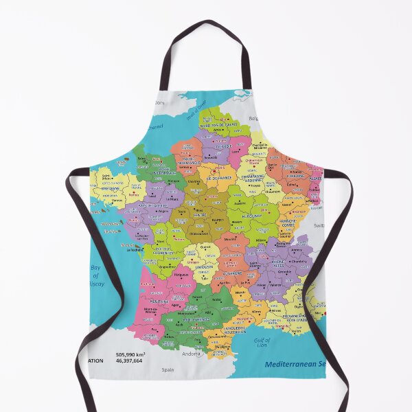 Item preview, Administrative Map of France designed and sold by alijun.