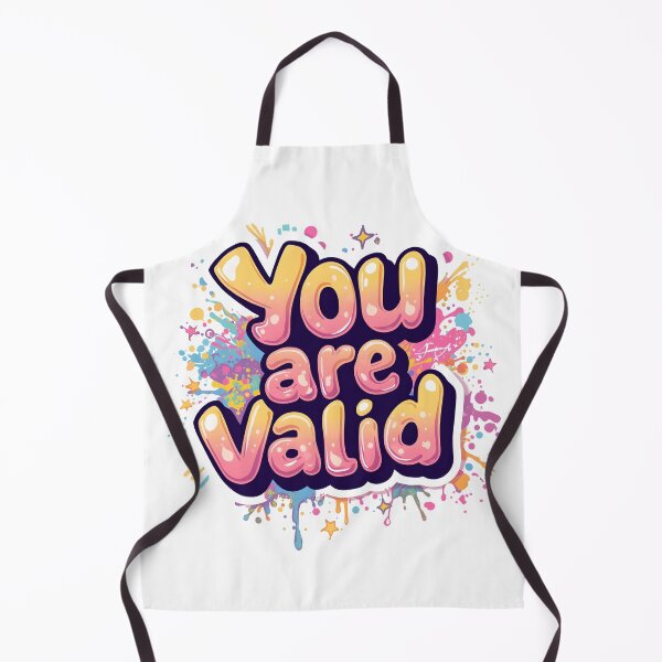 Item preview, You Are Valid – Colorful Rainbow Affirmation Quote Design designed and sold by Pride_Prints.