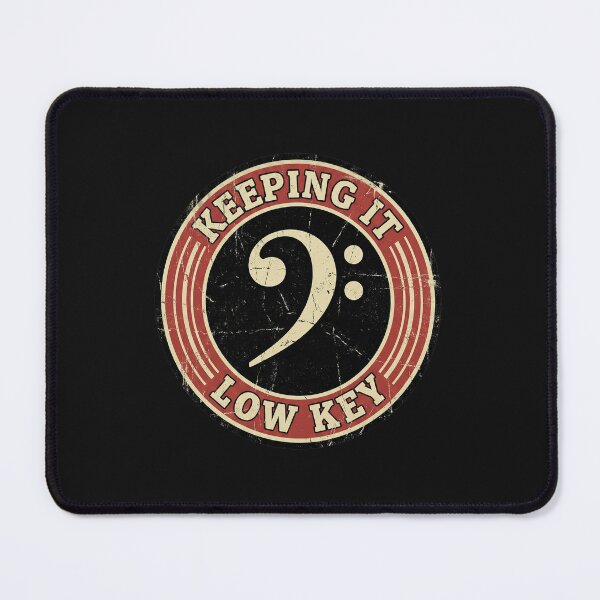 Item preview, Keeping It Low Key Bass Clef Musician Pun designed and sold by AdyKurniawan.