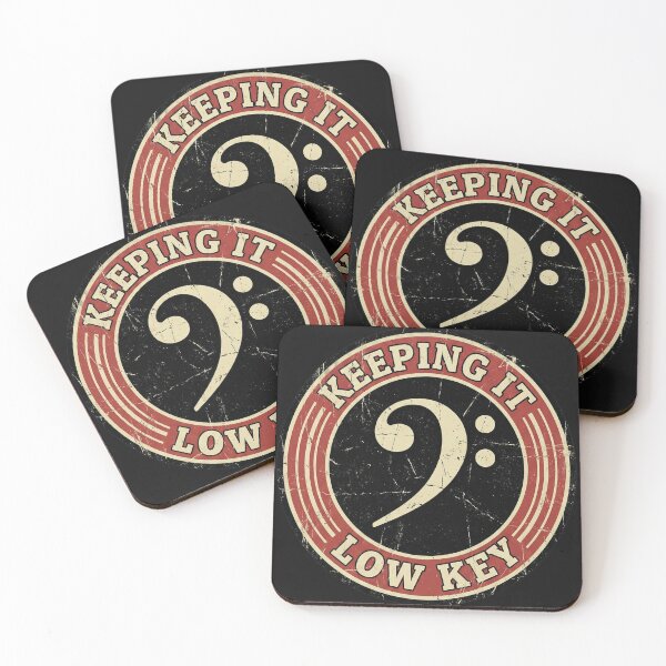 Item preview, Keeping It Low Key Bass Clef Musician Pun designed and sold by AdyKurniawan.