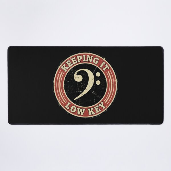 Item preview, Keeping It Low Key Bass Clef Musician Pun designed and sold by AdyKurniawan.