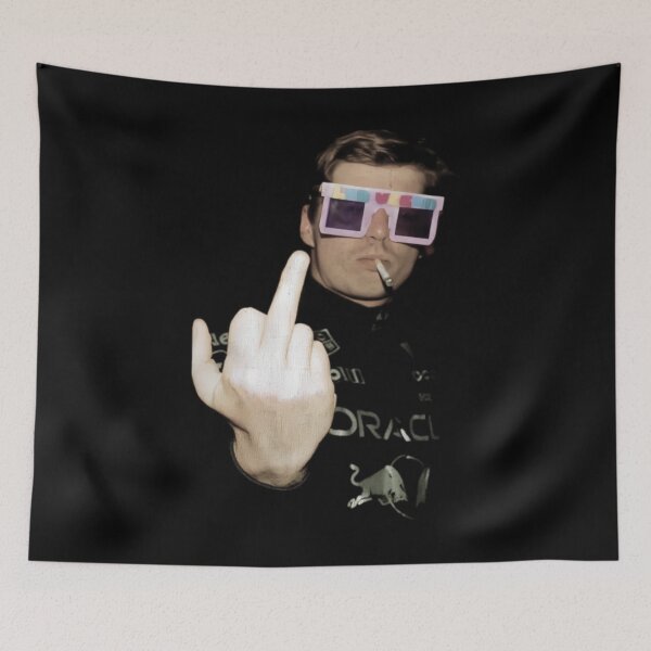 Item preview, MAX-VERSTAPPEN Middle finger designed and sold by StickLoveFamily.
