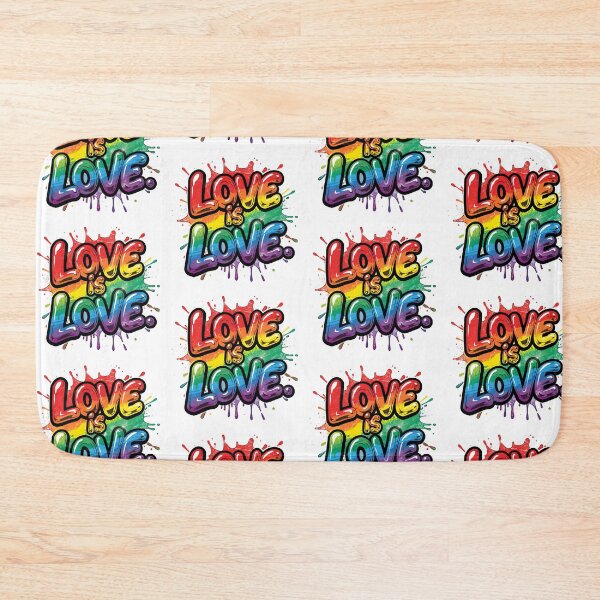 Item preview, Love Is Love - Rainbow Pride Quote Art for Equality & Positivity designed and sold by Pride_Prints.