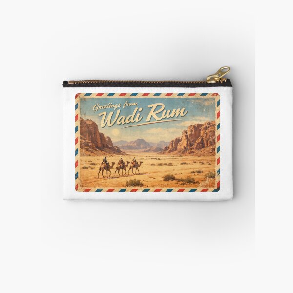 Item preview, Greetings from Wadi Rum – Retro Desert Postcard designed and sold by Klysztof.