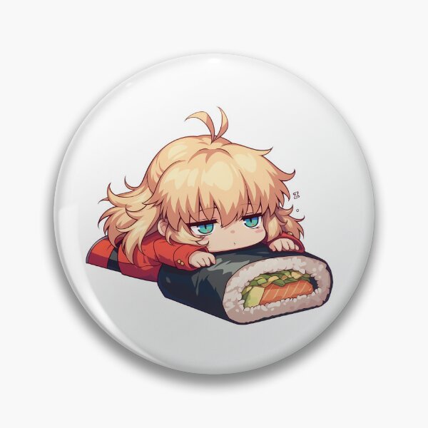Item preview, Seras Victoria Kawaii Sushi Chibi Hellsing Anime Girl designed and sold by CarlosBender.