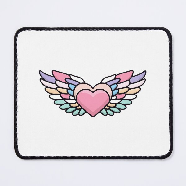 Item preview, Pastel Winged Heart Valentine Aesthetic for Romantic Souls designed and sold by BigStar-Cart.