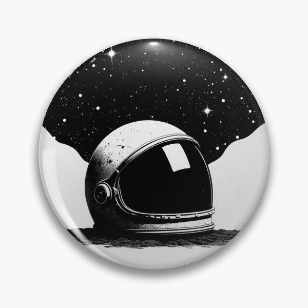 Item preview, Abandoned Astronaut Helmet Resting Under Starry Space Sky designed and sold by SassyArtistry.