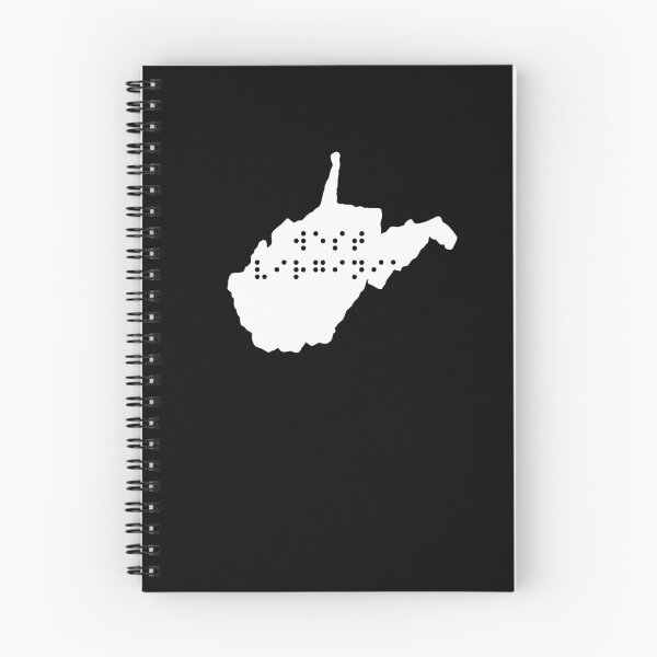 Item preview, WEST VIRGINIA State Shape Braille Shirt designed and sold by brizodesign.