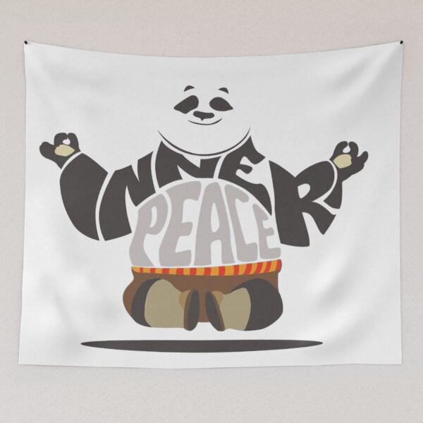 Item preview, Inner Peace Panda – Cute Meditating Panda Mindfulness Illustration designed and sold by pullatejasree.