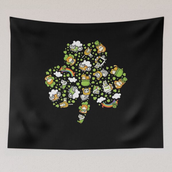 Item preview, Cute St. Patrick's Day  with Cats and Shamrocks designed and sold by PowerSSales.