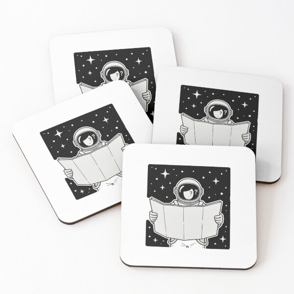 Item preview, Astronaut Holding Map Under Stars With Question Mark designed and sold by SassyArtistry.