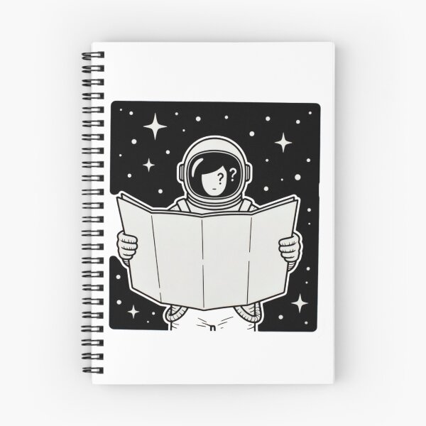 Item preview, Astronaut Holding Map Under Stars With Question Mark designed and sold by SassyArtistry.