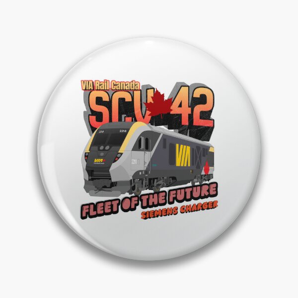Item preview, NEW VIA Rail Canada Siemens Charger SCV-42 Locomotive art designed and sold by Official Artistic Vehicles.