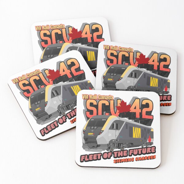 Item preview, NEW VIA Rail Canada Siemens Charger SCV-42 Locomotive art designed and sold by Official Artistic Vehicles.