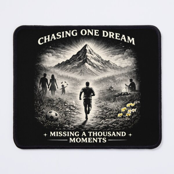 Item preview, Chasing One Dream Missing a Thousand Moments – Life Quote Art T Shirt designed and sold by Ramkumar2025.