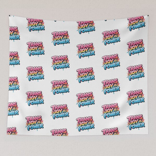 Item preview, Trans Joy Is Power Art | Transgender Pride Quote Design | LGBTQ Empowerment Apparel | Equality & Self-Love Gift designed and sold by Pride_Prints.