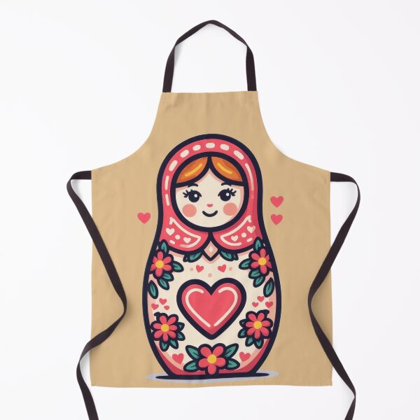Item preview, Cute matryoshka doll with hearts and flowers designed and sold by Mianku | Für das Leben.