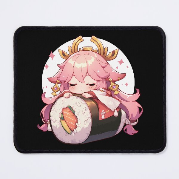 Item preview, Yae Miko Genshin Impact Chibi Sushi Anime Girl Kawaii Fantasy designed and sold by CarlosBender.