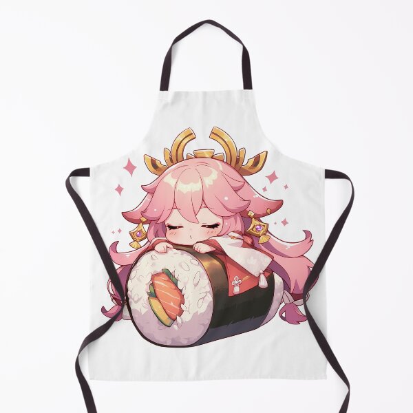 Item preview, Yae Miko Genshin Impact Chibi Sushi Anime Girl Kawaii Fantasy designed and sold by CarlosBender.