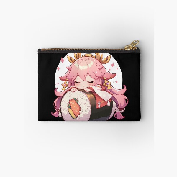Item preview, Yae Miko Genshin Impact Chibi Sushi Anime Girl Kawaii Fantasy designed and sold by CarlosBender.