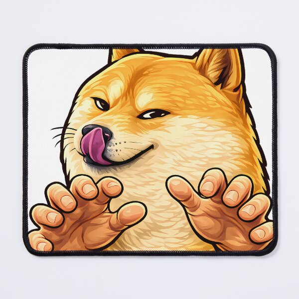 Item preview, Mischievous Doge Vector Design – Funny Shiba Inu Meme Graphic designed and sold by JEVANStudio.