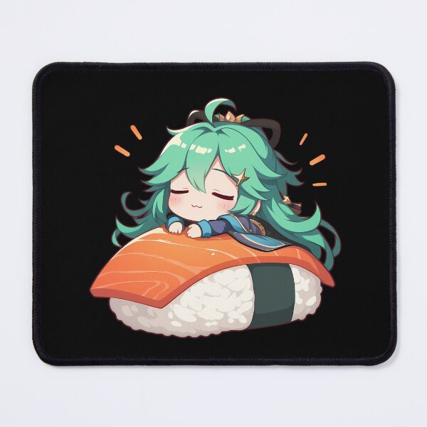 Item preview, Game Baizhu Genshin Impact Chibi Sushi Anime Boy Kawaii Calm Design designed and sold by CarlosBender.
