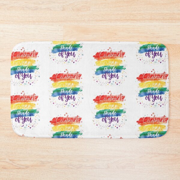 Item preview, Celebrate Every Shade of You Design | Rainbow Self Love Quote | Pride Apparel & Positive Energy Decor designed and sold by Pride_Prints.