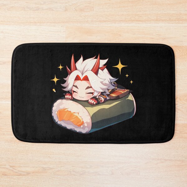 Item preview, Arataki Itto Genshin Impact Chibi Sushi Anime Boy Kawaii Fun Roll designed and sold by CarlosBender.