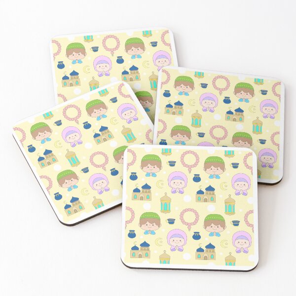 Item preview, Sweet Seamless Ramadan Pattern with Muslim Kids and Elements Background designed and sold by nuchz.