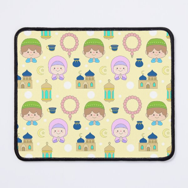 Item preview, Sweet Seamless Ramadan Pattern with Muslim Kids and Elements Background designed and sold by nuchz.