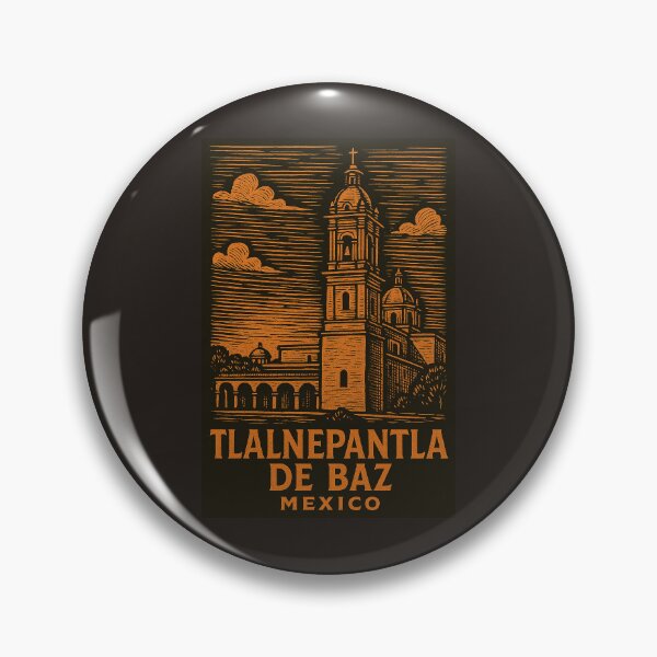 Item preview, Tlalnepantla de Baz Mexico Linocut Style  designed and sold by Thistle-TShop.