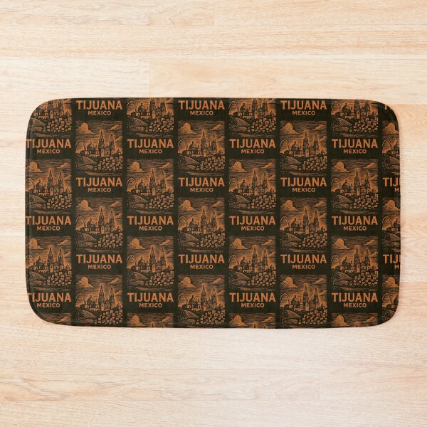 Item preview, Tijuana Mexico Linocut Style  designed and sold by Thistle-TShop.