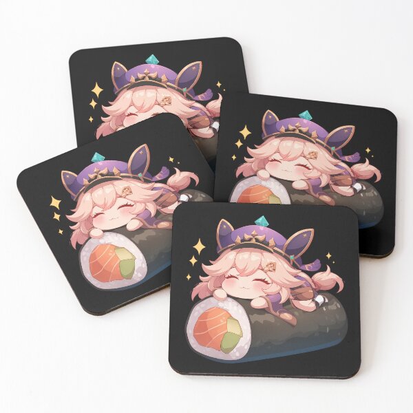 Item preview, Game Dori Genshin Impact Chibi Sushi Anime Girl Kawaii Sleepy Delight designed and sold by CarlosBender.