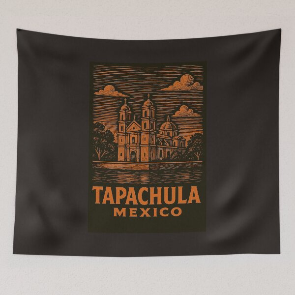 Item preview, Tapachula Mexico Linocut Style  designed and sold by Thistle-TShop.